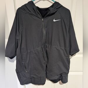 Nike Black Zip-Up Hoodie 3x short sleeve